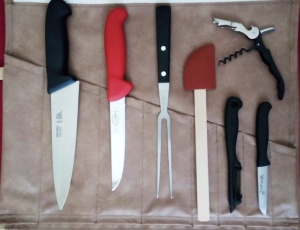 kuchařské nože pro učební obor Kuchař - číšník - kliknutím zvětšíte